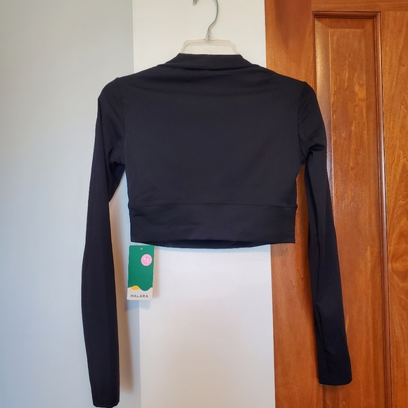 SOLD______Cloudful Fabric Long Sleeve Thumb Hole Cropped Yoga Sports Top small - Picture 5 of 11